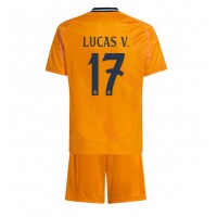 Real Madrid Lucas Vazquez #17 Replica Away Minikit 2024-25 Short Sleeve (+ pants)